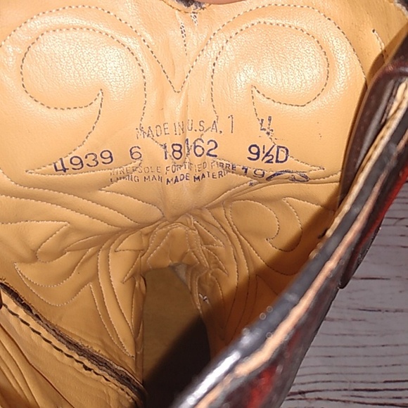 Vintage men's cordovan Cowboy boots - Picture 6 of 11